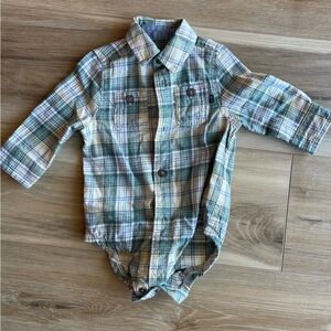 Plaid Long Sleeve Baby Shirt